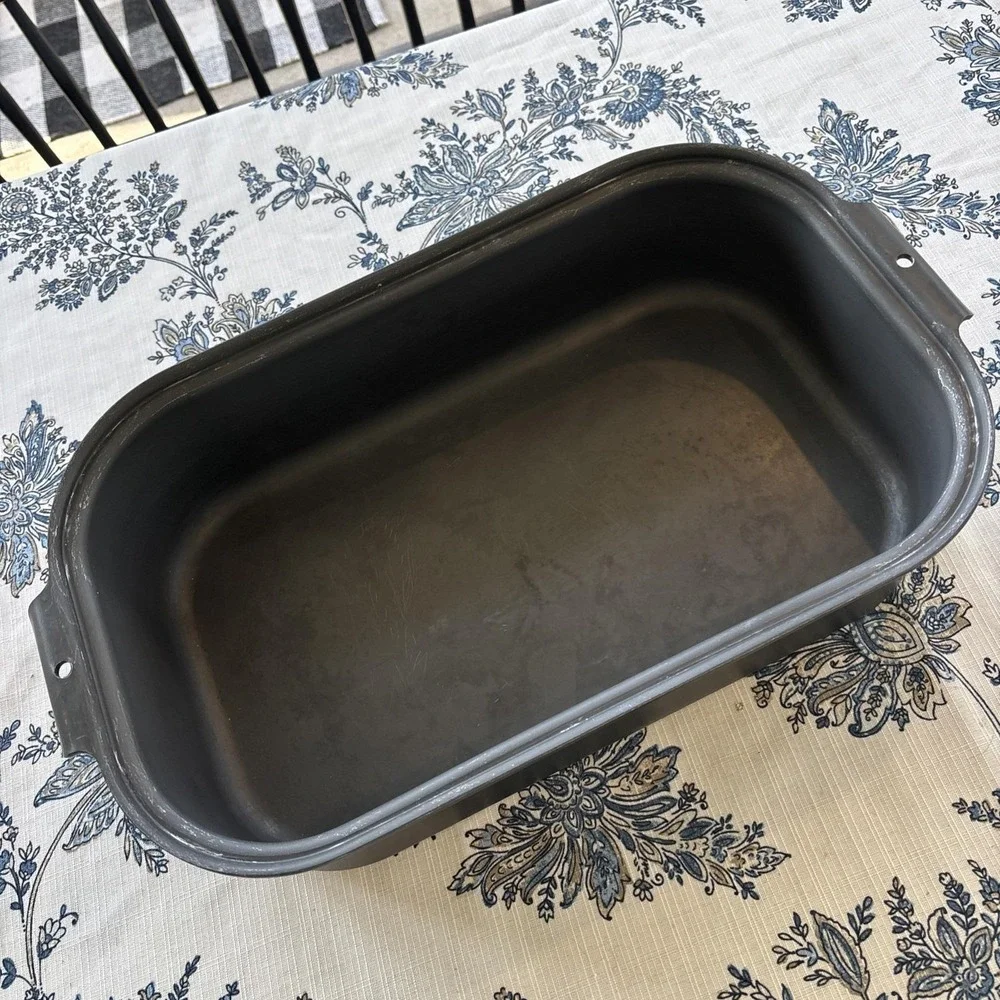 Miracle Maid Large Roasting Pan Anodized Aluminum Domed Lid Turkey Roaster VTG